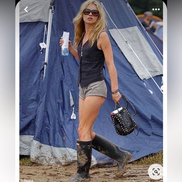 Hunter Navy Matt Tall Rain Boots Navy- wore one times, mint condition - Picture 7 of 16